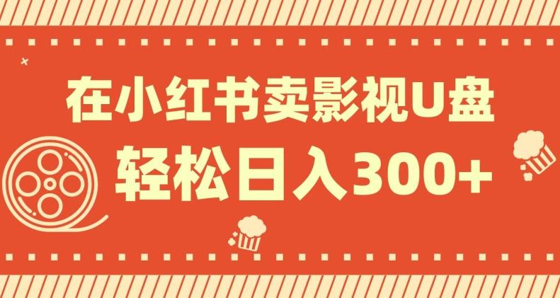 在小红书上卖影视U盘，轻松日入300+，操作简单，小白可轻松上手-爱找项目网
