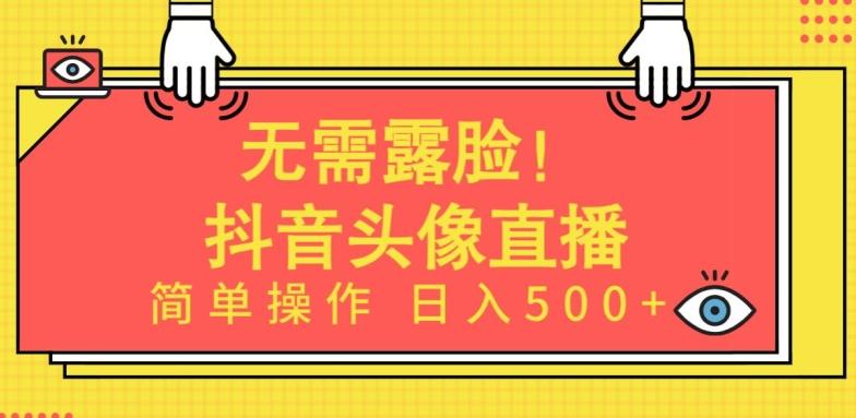 无需露脸，Ai头像直播项目，简单操作日入500+【揭秘】-爱找项目网