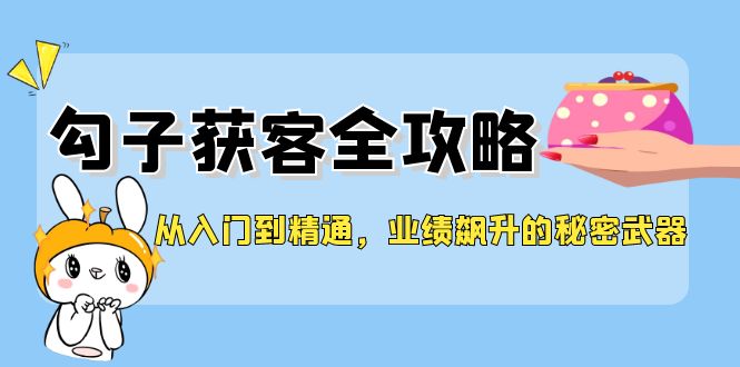 从入门到精通，勾子获客全攻略，业绩飙升的秘密武器-爱找项目网