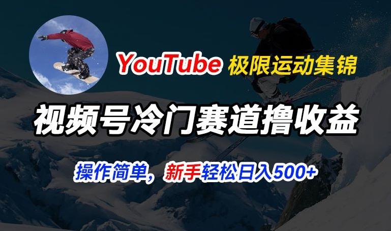 视频号冷门赛道撸收益，YouTube搬运极限运动集锦，暴力起号，操作简单流量高，轻松日入5张【揭秘】-爱找项目网
