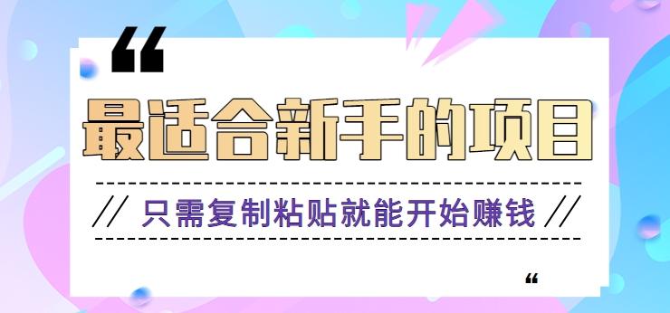 2024最适合新手操作的项目，新手小白只需复制粘贴就能开始赚钱【视频教程+软件】-爱找项目网