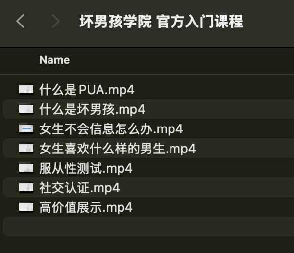 坏男孩学院 官方入门课程-爱找项目网