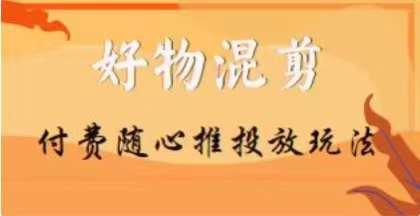 【万三】好物混剪付费随心推投放玩法，随心投放小课抖音教程-爱找项目网