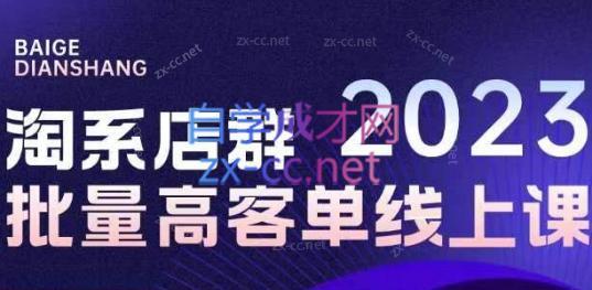 白戈电商·23年淘系批量高客单+24年全域电商矩阵-爱找项目网