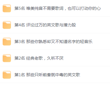 【无损音乐分享】网易云音乐收藏榜单前五名合集 精选好歌-爱找项目网