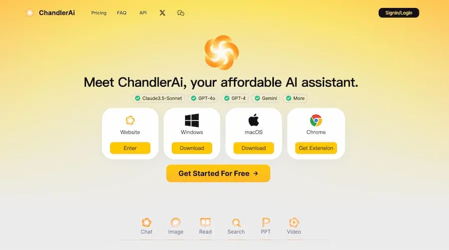 ChandlerAi｜综合性人工智能助手平台 提供多种AI服务-爱找项目网