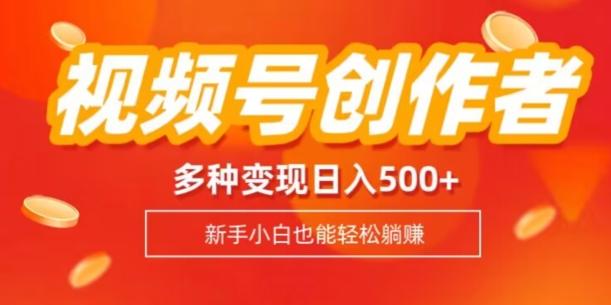 视频号创作者计划，多种变现方式，日入500+【内附1080g视频素材】-爱找项目网