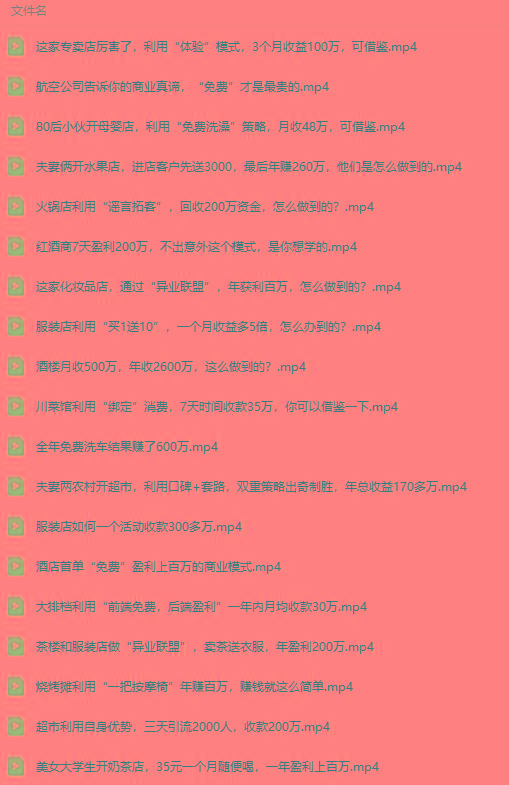 图片[5]-(9607期)真实有效391套商业模式，年入几十到几百万案例解析(电子书+视频+图文)-爱找项目网