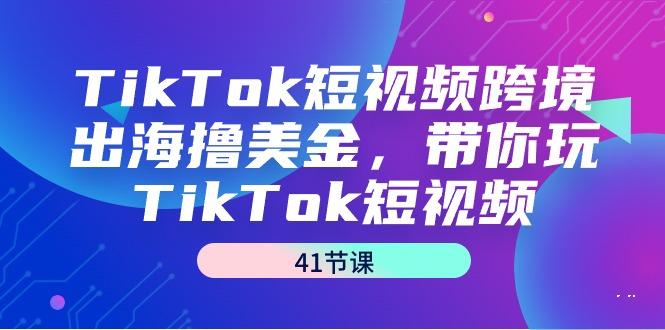 TikTok短视频跨境出海撸美金，带你玩TikTok短视频(41节课)-爱找项目网