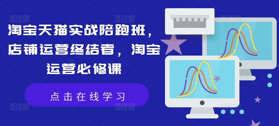 淘宝天猫实战陪跑班，店铺运营终结者，淘宝运营必修课-爱找项目网