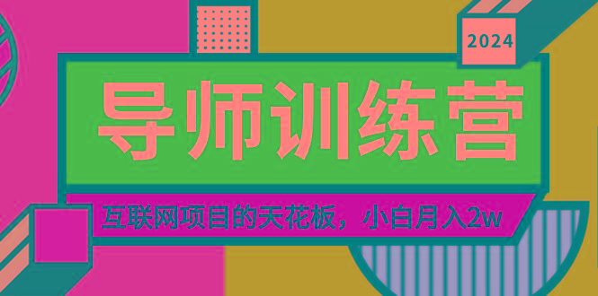 《导师训练营》精准粉丝引流的天花板，小白月入2w-爱找项目网