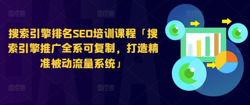 搜索引擎排名SEO培训课程「搜索引擎推广全系可复制，打造精准被动流量系统」-爱找项目网