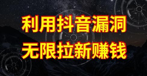 利用抖音链接漏洞，无限拉新赚钱【漏洞原理+操作流程】【揭秘】-爱找项目网