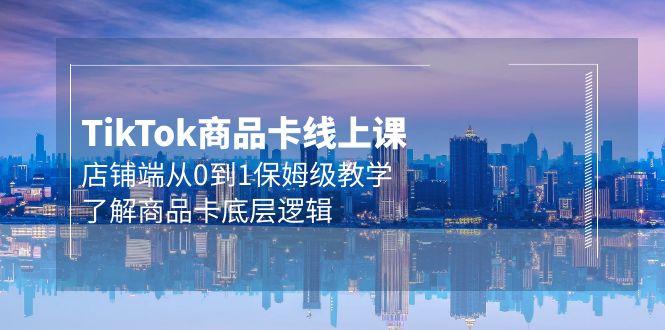 (9843期)Tk商品卡线上课，店铺端从0到1保姆级教学，了解商品卡底层逻辑(20节)-爱找项目网