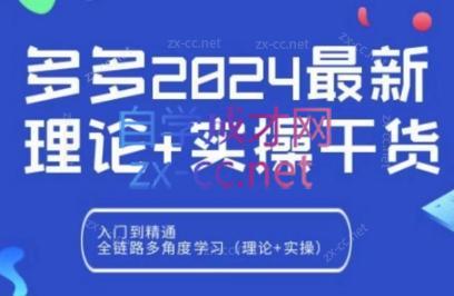 拼多多2024最新规则理论结合实际的干货-爱找项目网