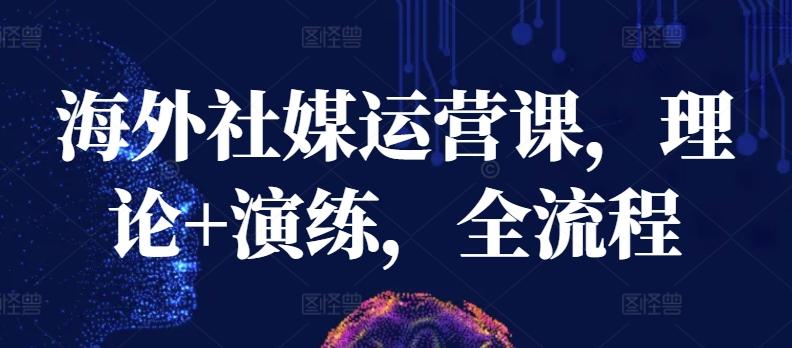 海外社媒运营课，理论+演练，全流程-爱找项目网
