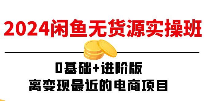 2024闲鱼-无货源实操班：0基础+进阶版，离变现最近的电商项目(15节-爱找项目网