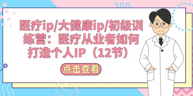 医疗ip/大健康ip/初级训练营：医疗从业者如何打造个人IP(12节-爱找项目网