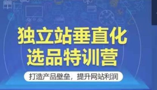 独立站垂直化选品特训营，打造产品壁垒，提升网站利润-爱找项目网