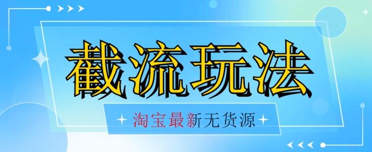 首发价值2980最新淘宝无货源不开车自然流超低成本截流玩法日入300+【揭秘】【1016更新】-爱找项目网