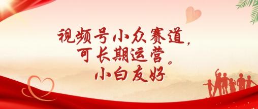 视频号小众赛道，可长期运营，小白友好【揭秘】-爱找项目网