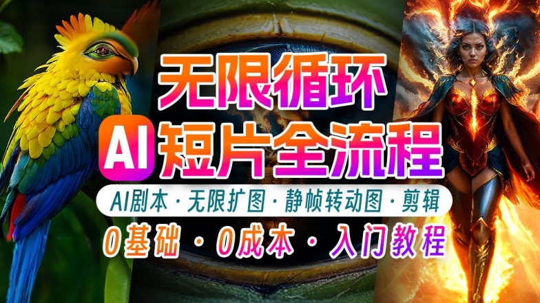 AI剪辑无限循环画面：新手轻松月入上万的秘技【揭秘】-爱找项目网