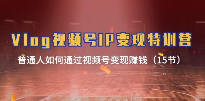 Vlog 视频号IP变现特训营，普通人如何通过视频号变现赚钱(15节-爱找项目网