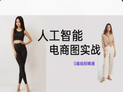人工智能SD电商图实战，ai绘图0基础到精通-爱找项目网