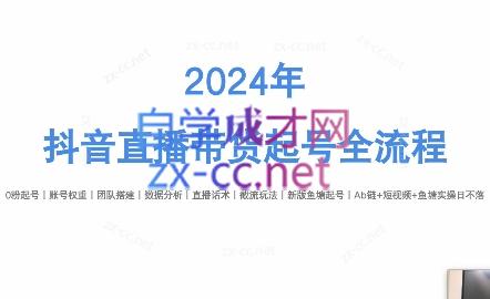 六六老师·2024年抖音直播带货起号全攻略-爱找项目网