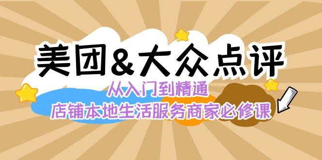 美团+大众点评 从入门到精通：店铺本地生活 流量提升 店铺运营 推广秘术 评价管理-爱找项目网