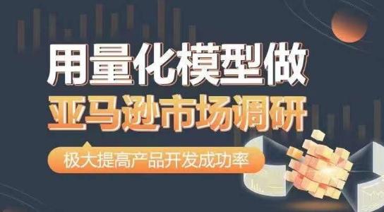 用量化模型做亚马逊市场调研，从数据出发，更高效更准确做判断，极大提高产品开发成功率-爱找项目网