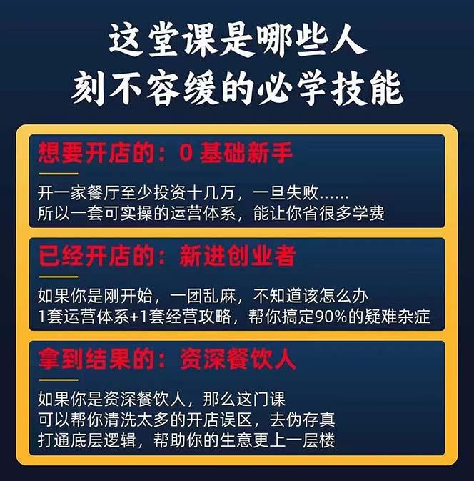 图片[2]-餐饮店盈利实操方法：教你怎样开一家持续能赚钱的餐厅(25节-爱找项目网