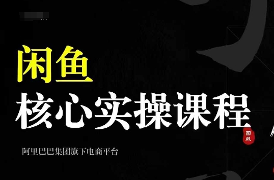 2024闲鱼核心实操课程，从养号、选品、发布、销售，教你做一个出单的闲鱼号-爱找项目网