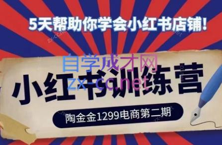 陶金金·小红书训练营(第二期)-爱找项目网