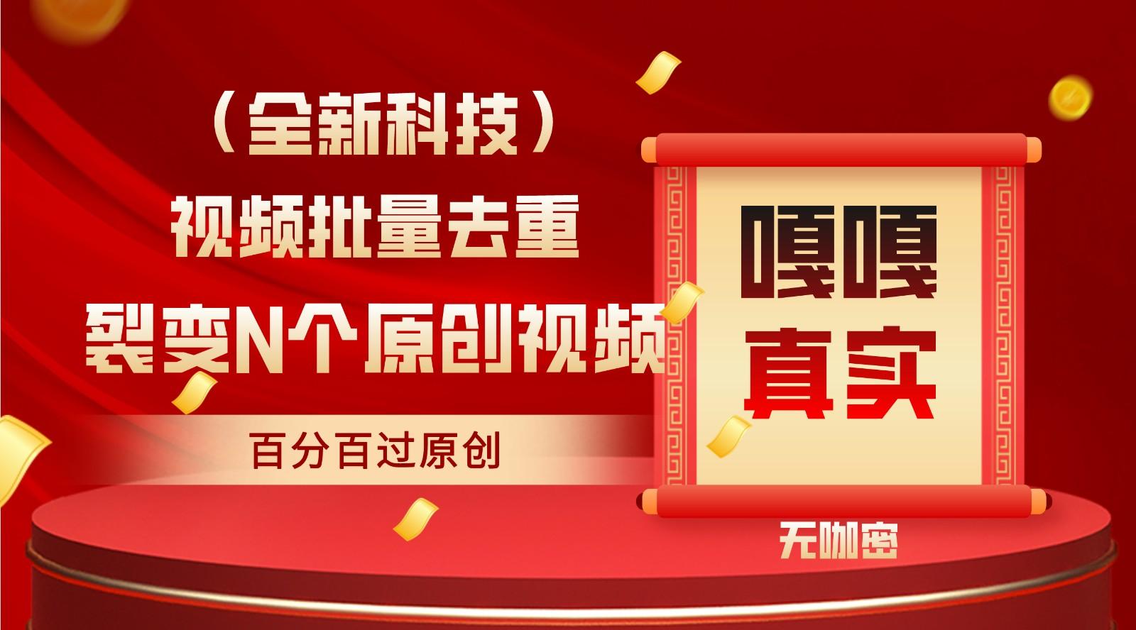 最新全自动去重技术，批量操作百分百过原创-爱找项目网