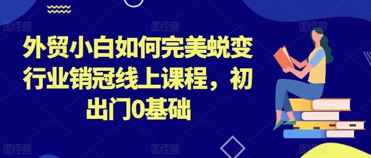 外贸小白如何完美蜕变行业销冠线上课程，初出门0基础-爱找项目网