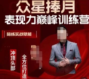 众星捧月表现力巅峰训练营，全方位打造，陪练实战赋能-爱找项目网