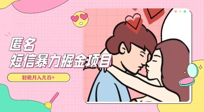 全网首发，揭秘超冷门匿名短信项目，通过信息差日入几百+【揭秘】-爱找项目网