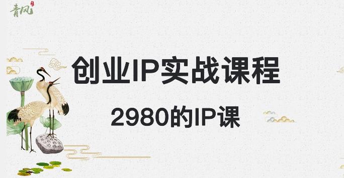 外边卖2980的创业IP课程，做私域月入5w+-爱找项目网