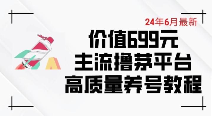 6月最新价值699的主流撸茅台平台精品养号下车攻略【揭秘】-爱找项目网