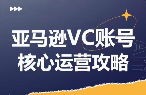 亚马逊VC账号核心玩法解析，实战经验拆解产品模块运营技巧，提升店铺GMV，有效提升运营利润-爱找项目网