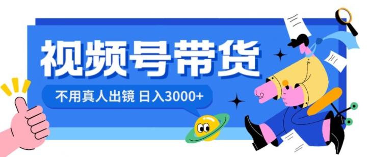 视频号带货，日入3000+，不用真人出镜-爱找项目网